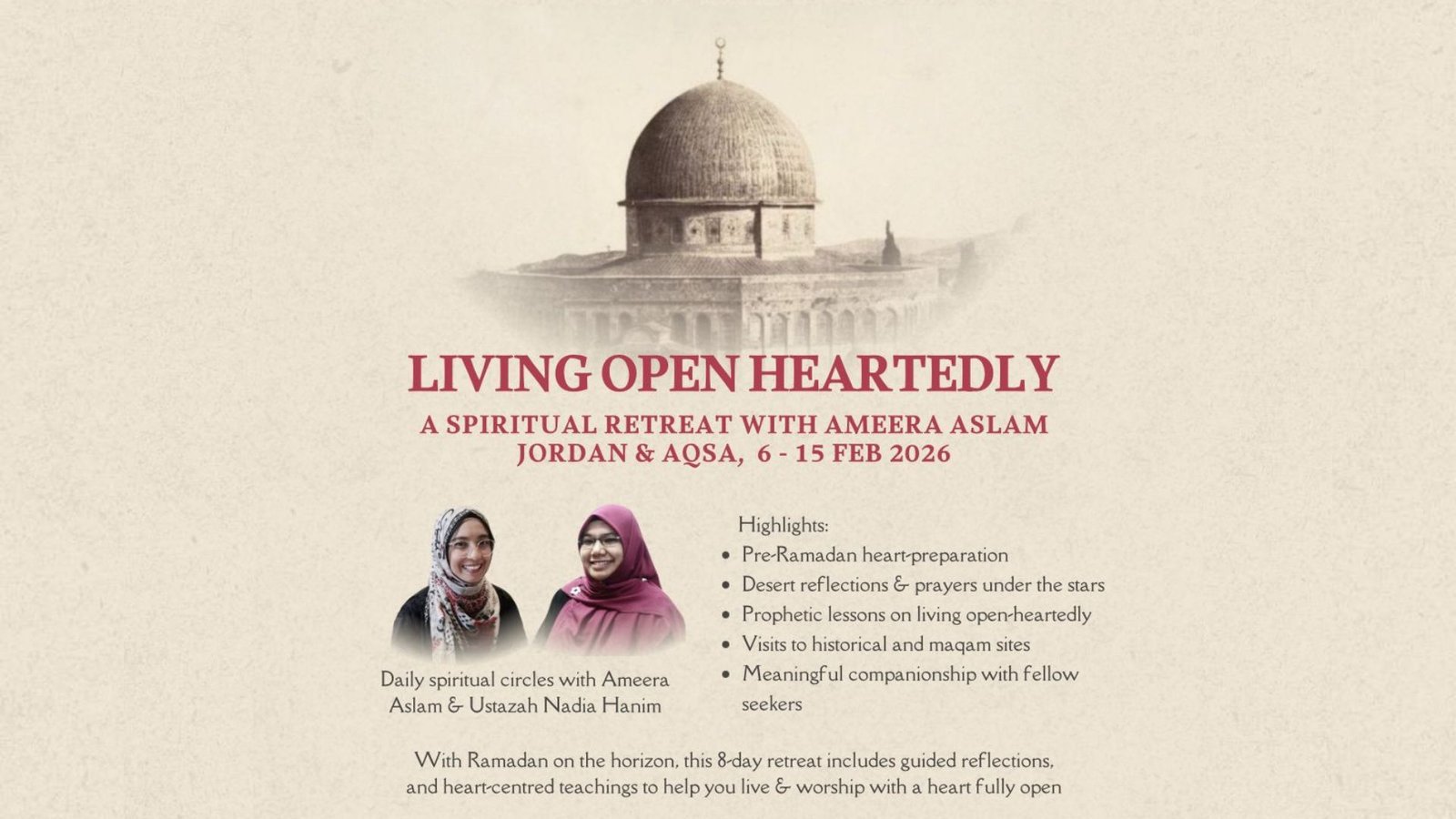 Living Open Heartedly Banner